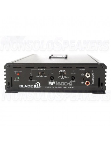 Massive Audio BP1500.2 – 2 CHANNEL AMPLIFIER WITH BUILT-IN OEM LINE CONVERTER