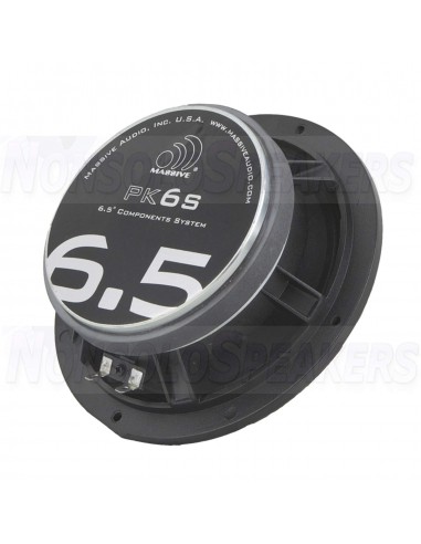 Massive Audio PK6S - 6.5" 2-Way 250 Watts RMS Component Kit Pro Audio Speakers
