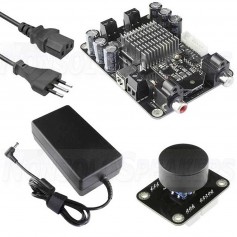 AMB2050NR KIT2 - Class D 2x50W Bluetooth amplifier with power supply and volume control