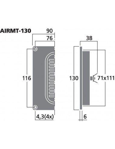 Monacor AIRMT-130 Air Motion Transformers
