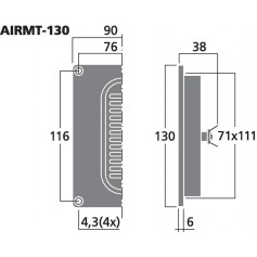 Monacor AIRMT-130 Air Motion Transformers