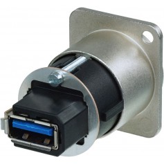 Monacor NAUSB-3 USB 3.0 feed-through panel jack