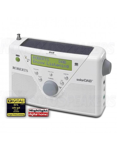 Roberts Radio SolarDAB 2 DAB+/DAB/FM white