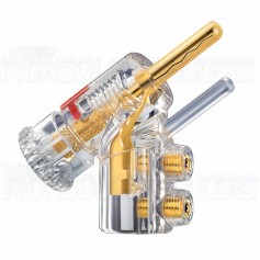 WBT-0610 CU - Banana Pure Copper  Ø10mm² - Gold