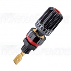 WBT-0708 CU - Pole Terminal in pure Copper -  Ø17mm -Gold