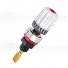 WBT-0708 CU - Pole Terminal in pure Copper -  Ø17mm -Gold