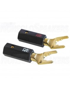 RAMM AUDIO 50400-GT Spades Gold plated Red Copper Ø8mm (Pair)