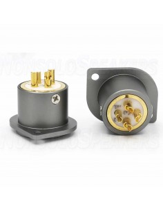 VIBORG CF201 (G) Female 3 Poles XLR Socket Silver 2