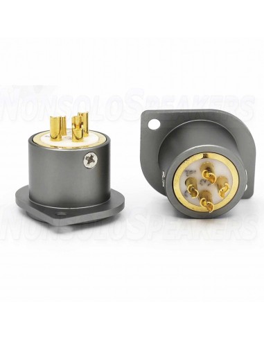 VIBORG CF201 (G) Female 3 Poles XLR Socket Silver