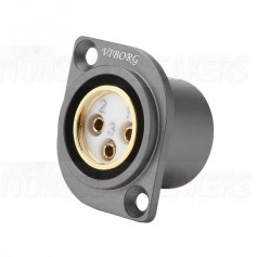 VIBORG CF201 (G) Female 3 Poles XLR Socket Silver