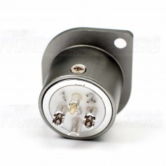 VIBORG CF201 (G) Female 3 Poles XLR Socket Silver