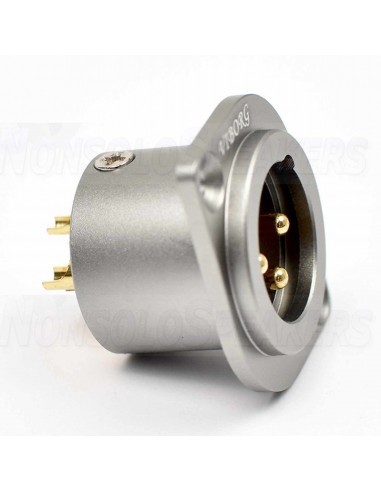 VIBORG CM201 (G) Male 3 Poles XLR Socket Gold