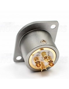 VIBORG CM201 (G) Male 3 Poles XLR Socket Gold 2