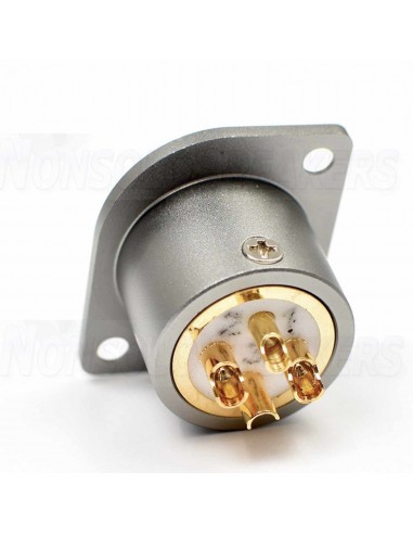 VIBORG CM201 (G) Male 3 Poles XLR Socket Gold