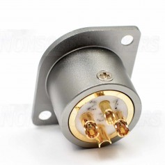 VIBORG CM201 (G) Male 3 Poles XLR Socket Gold