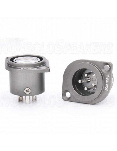 VIBORG CM201 (G) Male 3 Poles XLR Socket Gold