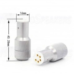 VIBORG LP105G - Female Pentapolar DIN Connector 24K