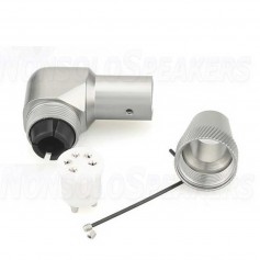 VIBORG LP106R - DIN 90 ° Pentapolar Female Rhodium Plated