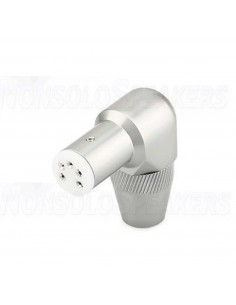 VIBORG LP106R - DIN 90 ° Pentapolar Female Rhodium Plated 2