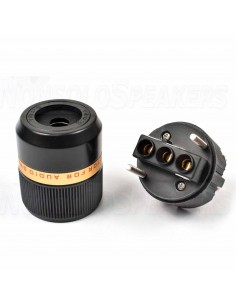 VIBORG VE501R - Schuko  6-19mm RHODIUM power connector 2