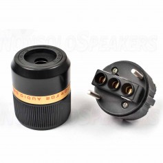 VIBORG VE501R - Schuko  6-19mm RHODIUM power connector