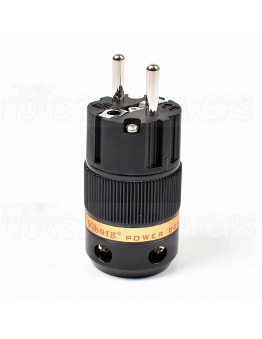 VIBORG VE501S - Schuko  6-19mm SILVER power connector