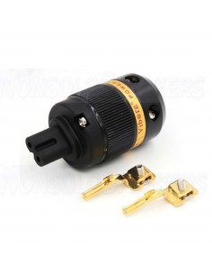 VIBORG VF508g IEC C8 Connector Pure Copper Ø19mm gold 2