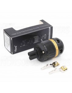 VIBORG VF508s IEC C8 Connector Pure Copper Ø19mm silver 2
