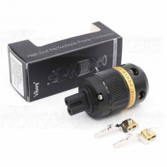 VIBORG VF508s IEC C8 Connector Pure Copper Ø19mm silver