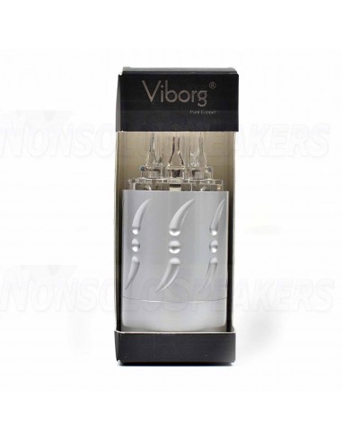 VIBORG VF512R connector IEC C13 Pure Copper  RHODIUM Ø20mm