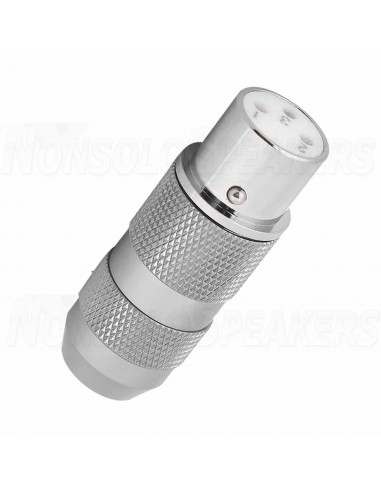 XF202R - XLR socket - Pure copper - Viborg Audio - Rhodium plated