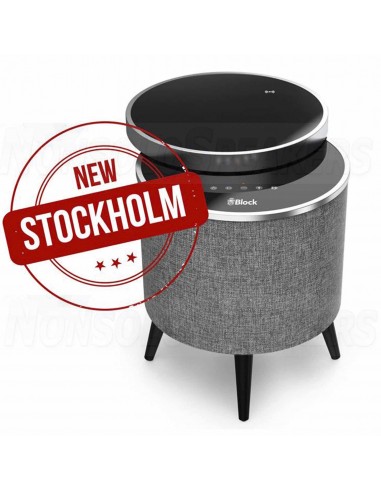 Block STOCKHOLM Bluetooth speaker table black