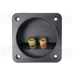 VS13 - Square ABS tray with gold plated screw terminals - 80x80mm