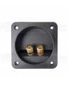 VS13 - Square ABS tray with gold plated screw terminals - 80x80mm
