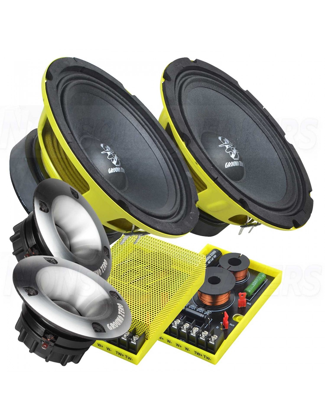 GROUND ZERO GZCC 165.2SQL 165 mm / 6.5″ 2-way component system