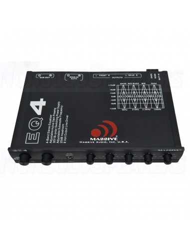 MASSIVE AUDIO EQ4 CAR AUDIO EQUALIZER