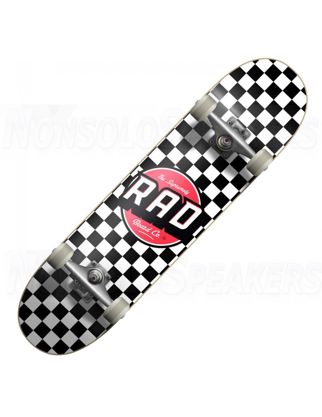RAD Skateboard 6,75'' x 29.'' Checkers Park Street Kinder ab 6J Rollbrett 