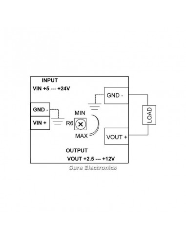 PS-SP12115 -Switching regulator from 24V to 2.5V-12V 0.5A