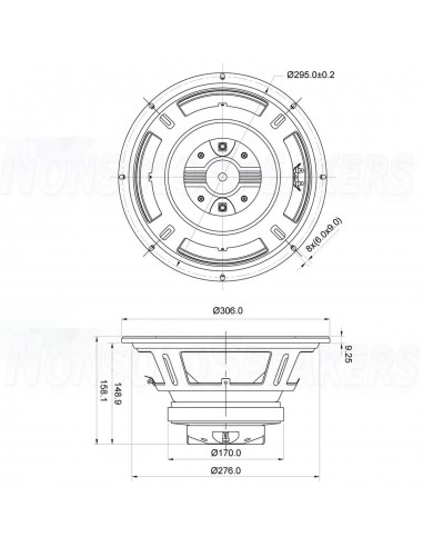 SB Audience BIANCO-12CX200 , 8+8 ohm, 12 inch