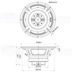 SB Audience BIANCO-12CX200 , 8+8 ohm, 12 inch
