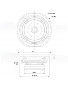 SB Acoustics NERO-6MRN150D 8 ohm, 6 inch 2