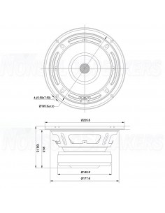 SB Audience BIANCO-8MW125  8 ohm  8 inch 2