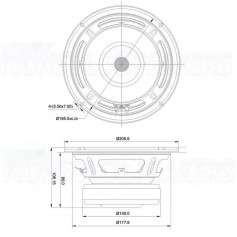 SB Audience BIANCO-8MW125  8 ohm  8 inch