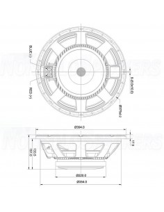 SB Audience BIANCO-15SW400  8 ohm 18 inch 2