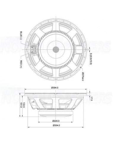 SB Audience BIANCO-15SW400  8 ohm 18 inch