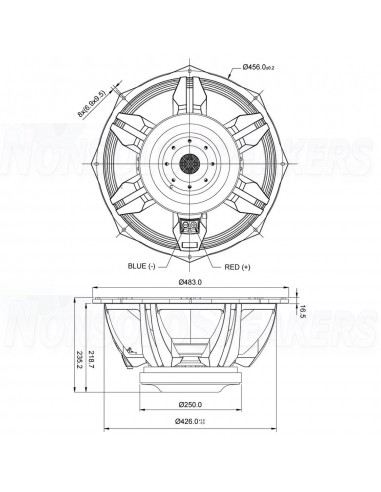 SB Audience ROSSO-18SW1000D 8 ohm, 18 inch