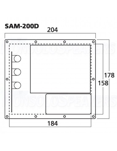 Monacor SAM-200D Active subwoofer modules