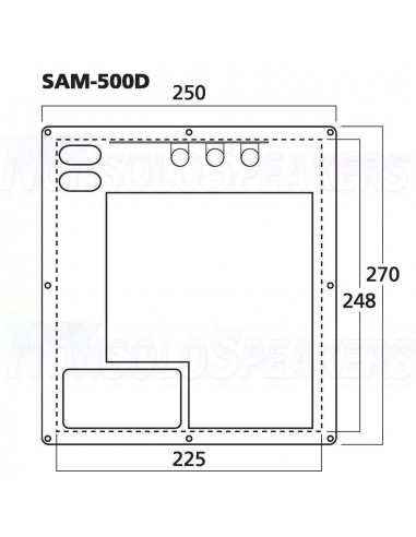 Monacor SAM-500d Active subwoofer modules