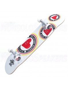 Heart Supply Logo Complete Skateboard Orbit White 7.75" 2