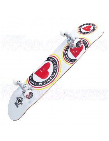 Heart Supply Logo Complete Skateboard Orbit White 7.75"